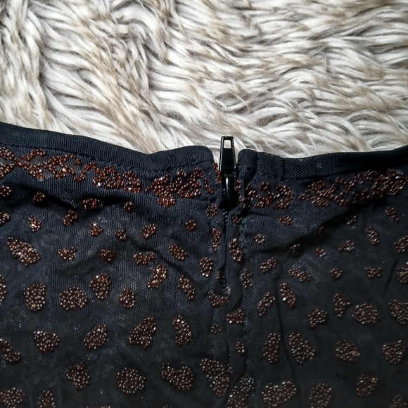 Tadashi Evening Beaded Lace Top Size Large - Picture 15 of 15